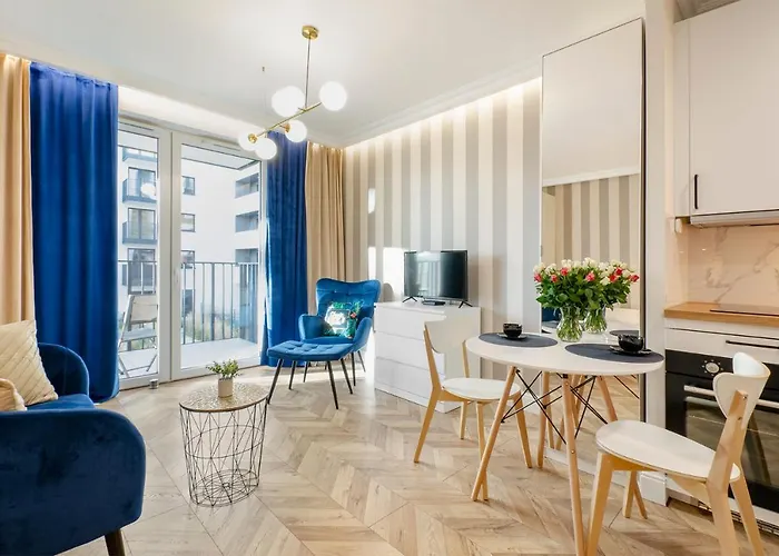 Sky Home- Blue -manufaktura, Bezpłatny Parking, Klima, Dostęp Na Kod Apartament