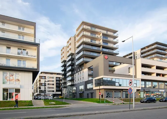 Sky Home- Blue -manufaktura, Bezpłatny Parking, Klima, Dostęp Na Kod * Łódź